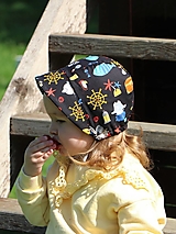 Detské čiapky - Letný detský čepiec život pirátov - 15690704_