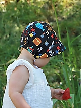 Detské čiapky - Letný detský čepiec život pirátov - 15690708_
