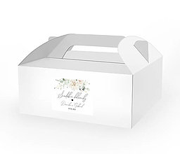 Úložné priestory & Organizácia - Etikety na fľaše, zákusky Eukalyptus Ivory (Etikety na zákusky 9x6 cm) - 15690819_