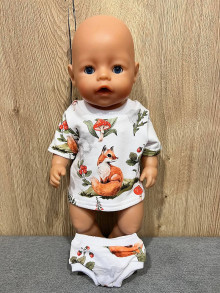 Hračky - Oblečenie pre babiku Baby Born 43 cm - líška - 15691929_