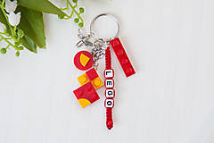 Kľúčenky - Kľúčenka - Lego červená/žltá - 15691909_