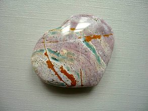 Minerály - Srdíčko - jaspis oceán 37 mm, č.7f - 15692501_