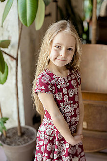 Detské oblečenie - Šaty s krátkym rukávom ORNAMENT - 15691471_