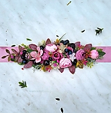 Opasky - Kvetinový opasok s pivonkami a čučoriedkami - 15694844_