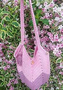 Veľké tašky - Ružovo-fialková taška - 15693160_