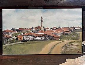 Obrazy - Turecká dedinka - 15692695_