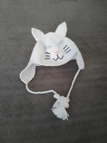 Detské čiapky - Čiapočka mačička - 15695735_