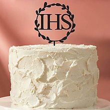 Dekorácie - Zápich na tortu - IHS kruh - 15695481_
