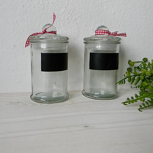 Polotovary - Dóza sklenená s vekom 120 ml - 1 ks - 15696673_