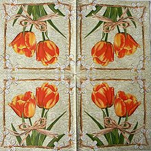 Papier - Rozkvitli tulipány-prichádza jar! - 15695999_