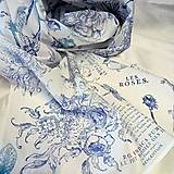 Topy, tričká, tielka - Tričko " Les Roses " v modrej - 15698009_