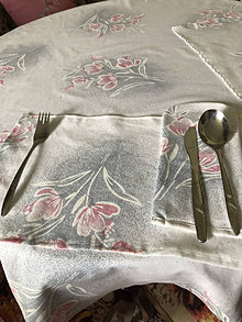 Úžitkový textil - Obrus na okrúhly stôl - 15697090_
