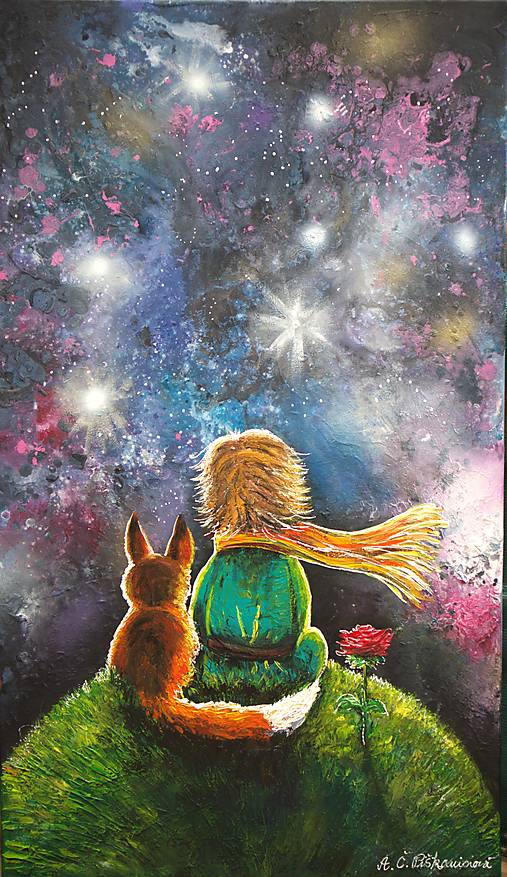 Obrazy - ,,Malý princ,,50x80 - 15697301_