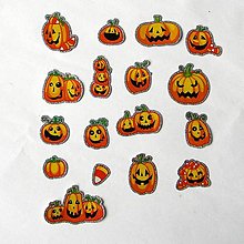 Papier - Halloween-samolepky olemované perleťou - 15696950_