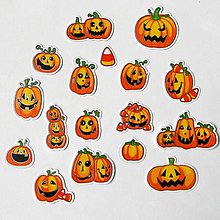 Papier - Halloween-samolepky olemované striebornou linkou - 15696997_
