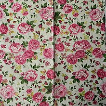Papier - Servítka-potlač ruží na textile - 15697106_
