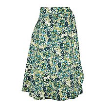 Sukne - ADA - zavinovacia áčková sukňa "SKLADOM" (89_tyrkysovozelené kvety) - 15700116_