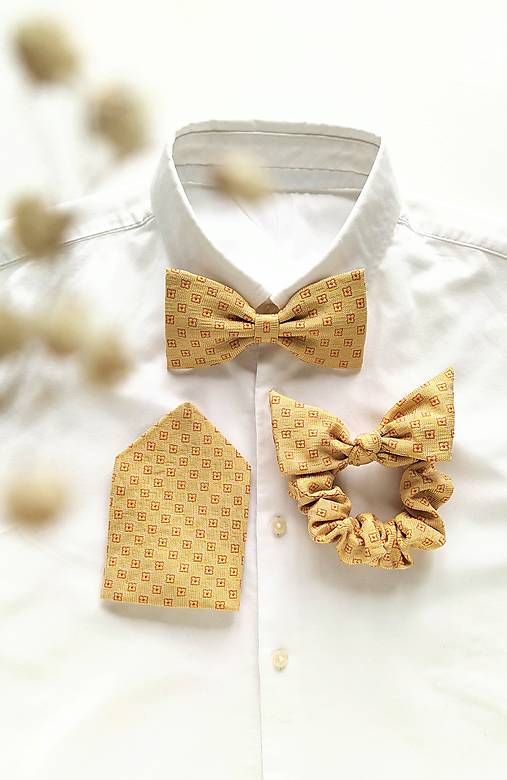 Žltý kvetinkový set