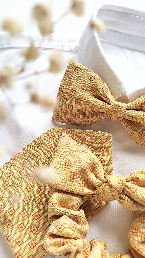 Žltý kvetinkový set