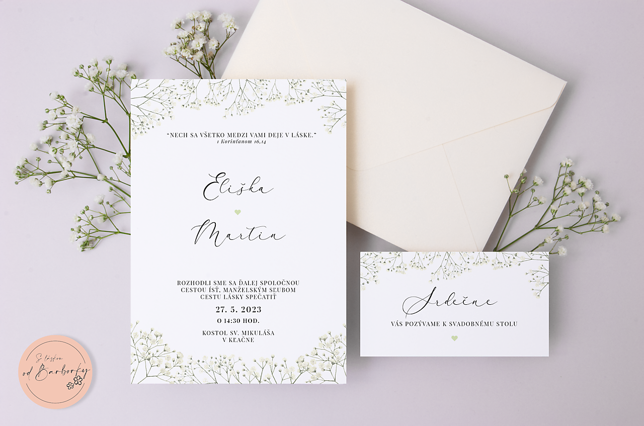 Svadobné oznámenie B#98