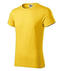 Polotovary - Pánske tričko FUSION žltý melír M4 - 15699195_