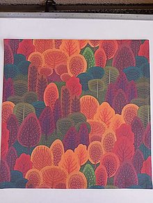 Úžitkový textil - Obliečka Jesenné stromy - 15703112_