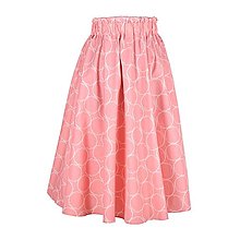 Sukne - ELA - áčková sukňa s vreckami (17_ružová s krúžkami) - 15701437_