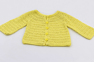 Detské oblečenie - Žltý svetrík BAVLNA - 15702830_