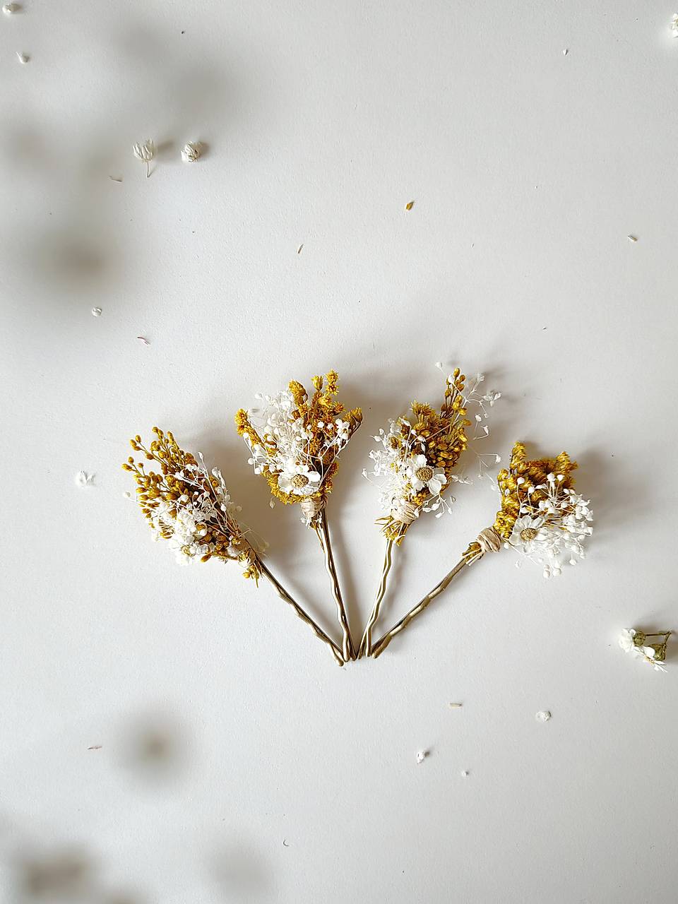 Kvetinové sponky "tak nežne mi"