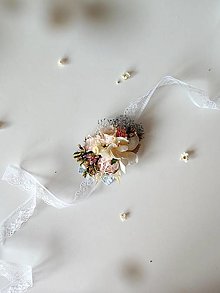 Náramky - Kvetinový náramok "dotyk brieždenia" - 15702656_