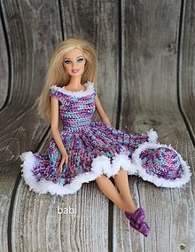 Hračky - Háčkované šaty pre Barbie - 15703719_