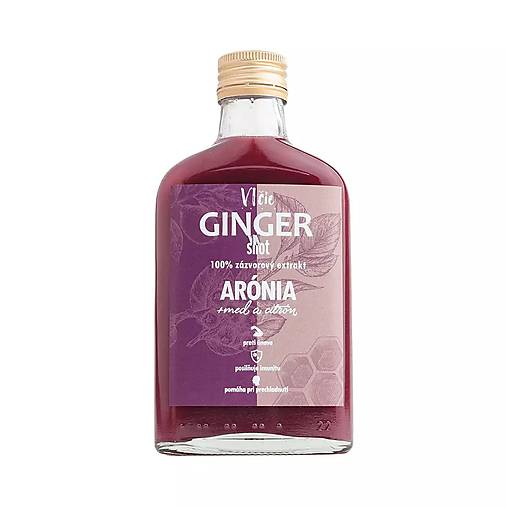 Ginger SHOT Vlčie sirupy– 100% zázvorová šťava Arónia + Med + Citrón