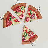 Pizza trojuholníky kľúčenka