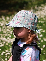 Detské čiapky - Letný detský šilt bylinky mint - 15705032_