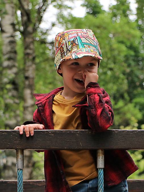 Letný detský šilt milujeme Slovensko farebný - prémiová bavlna