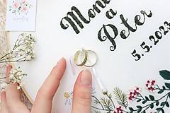 Darčeky pre svadobčanov - Svadobné výšivky - 15706064_
