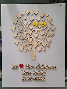 Dekorácie - Darček pre pani učiteľku - strom na podpisovanie - 15705566_