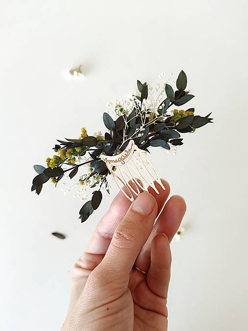 Kvetinový  hrebienok "stopy v tráve" - parvifolia
