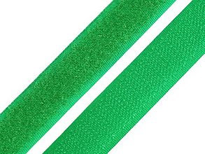 Galantéria - Suchý zips šírka 20 mm (1m) - zelený - 15705472_
