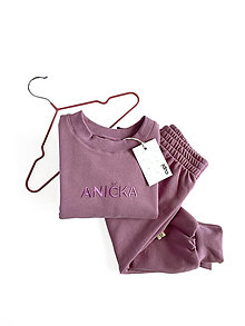 Detské oblečenie - Detská mikina s menom ANIČKA - lavender - 15704682_
