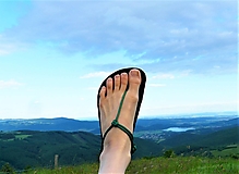 Ponožky, pančuchy, obuv - Barefoot sandále Zelené - 15704555_