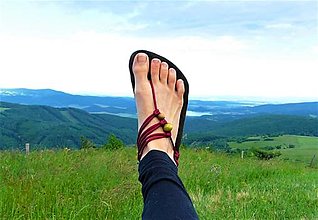 Ponožky, pančuchy, obuv - Barefoot sandále Zelené (Korálky) - 15704563_