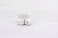 Detské topánky - Biele papučky BAVLNA - 15707641_