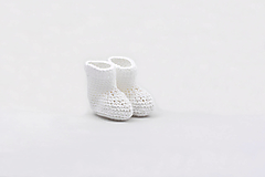 Detské topánky - Biele papučky BAVLNA - 15707642_