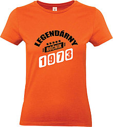 Topy, tričká, tielka - Legendárny ročník .......... dámske (XS - Oranžová) - 15708365_