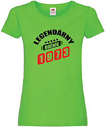 Topy, tričká, tielka - Legendárny ročník .......... dámske (XL - Zelená) - 15708420_