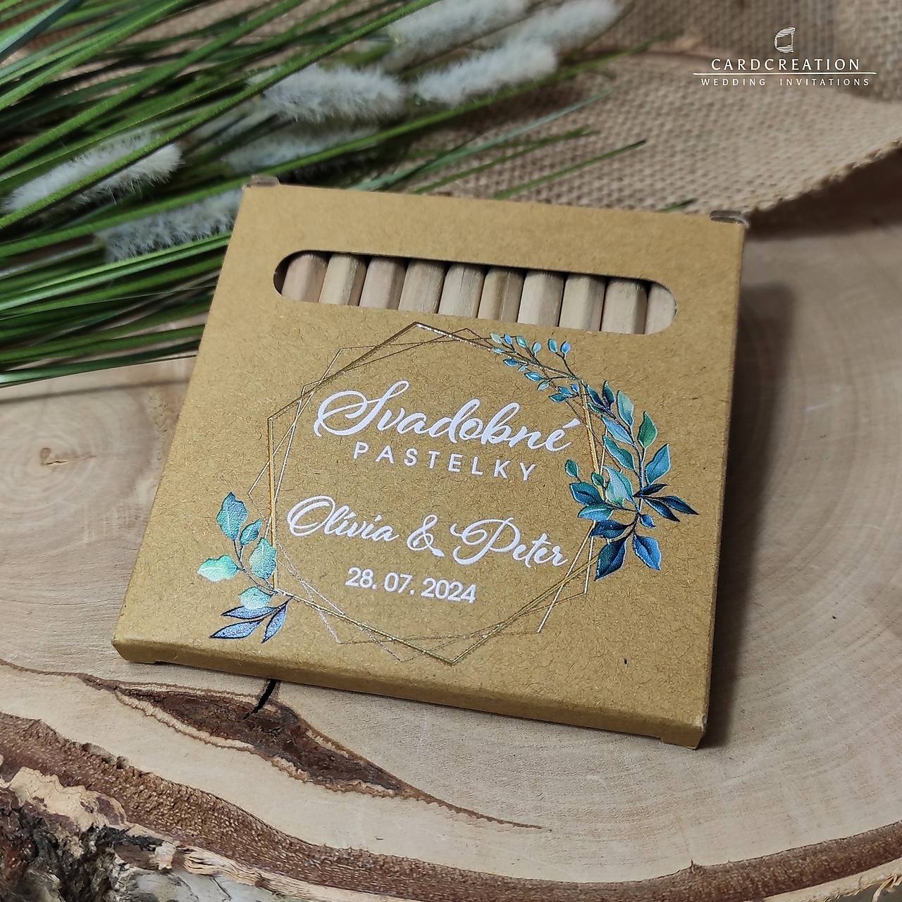 Svadobné farbičky 12 kusové - set k 19773W