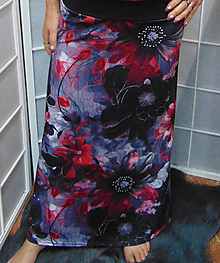 Sukne - Dlouhá sukně - elegantní vzor S - XXL - 15708979_