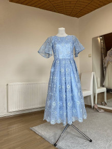 Šaty - Spoločenské šaty Peony- Modré - 15710508_