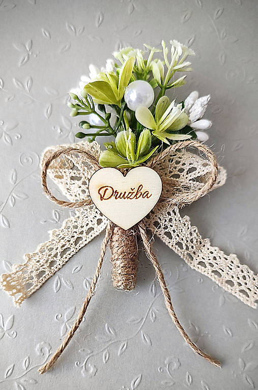 Svadobné pierka - svadobné pierko vintage pre ženícha (družbu/svedkov) - 15710047_